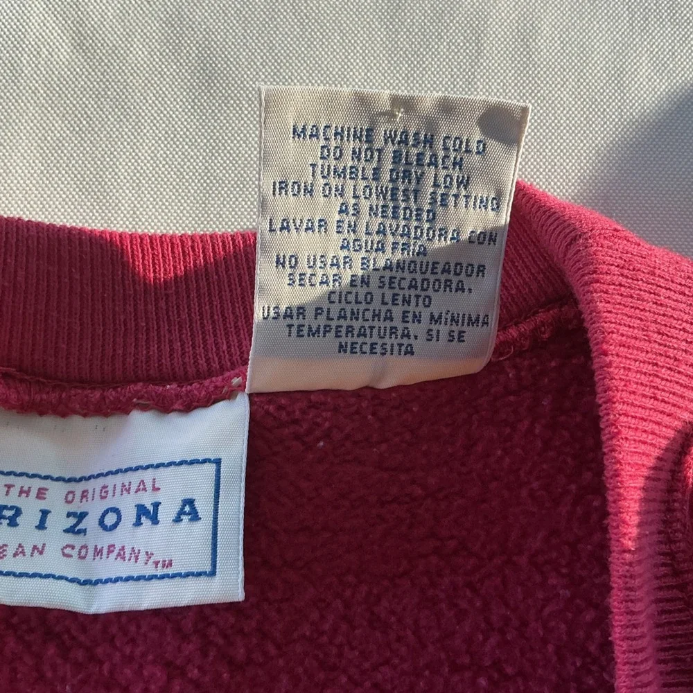 Arizona Jean Co. USA 95AZJ-11 Red Graphic Sweatshirt Women's Large - Picture 9 of 9